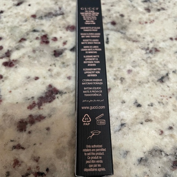 Gucci 505 Janet Rust Liquid Matte Lipstick NIB Transfer Proof Long Lasting - Picture 3 of 6